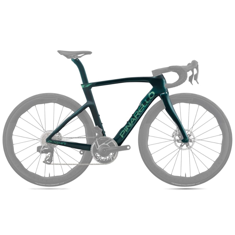Pinarello Dogma F Disc Frameset BIKES Pinarello Bikes Obsidian Emerald 43 