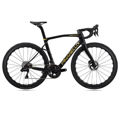 Pinarello Dogma X SRAM Red eTap AXS E1 PM Grit 4540 BIKES Pinarello Bikes H122 - Black / Gold Matte 43