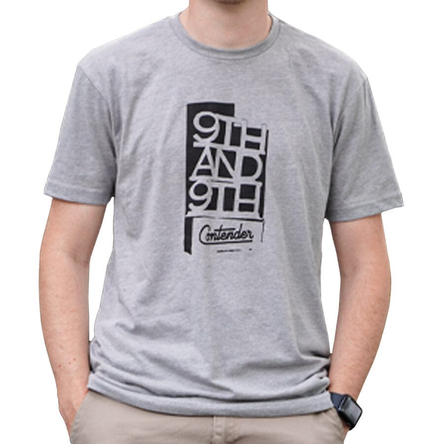 Contender 9th&9th T-Shirt APPAREL Contender Bicycles Gray S 