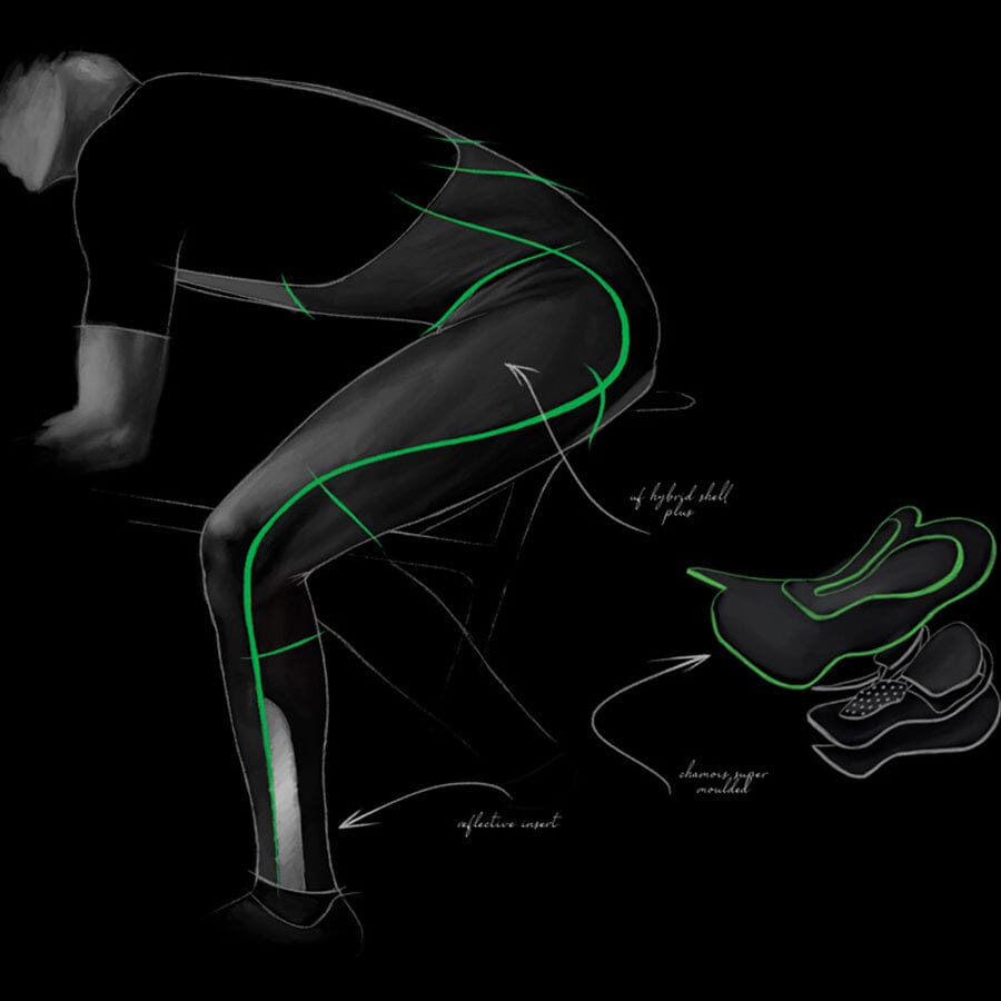 Q36.5 Dottore Hybrid Bib Tight APPAREL Q36.5 