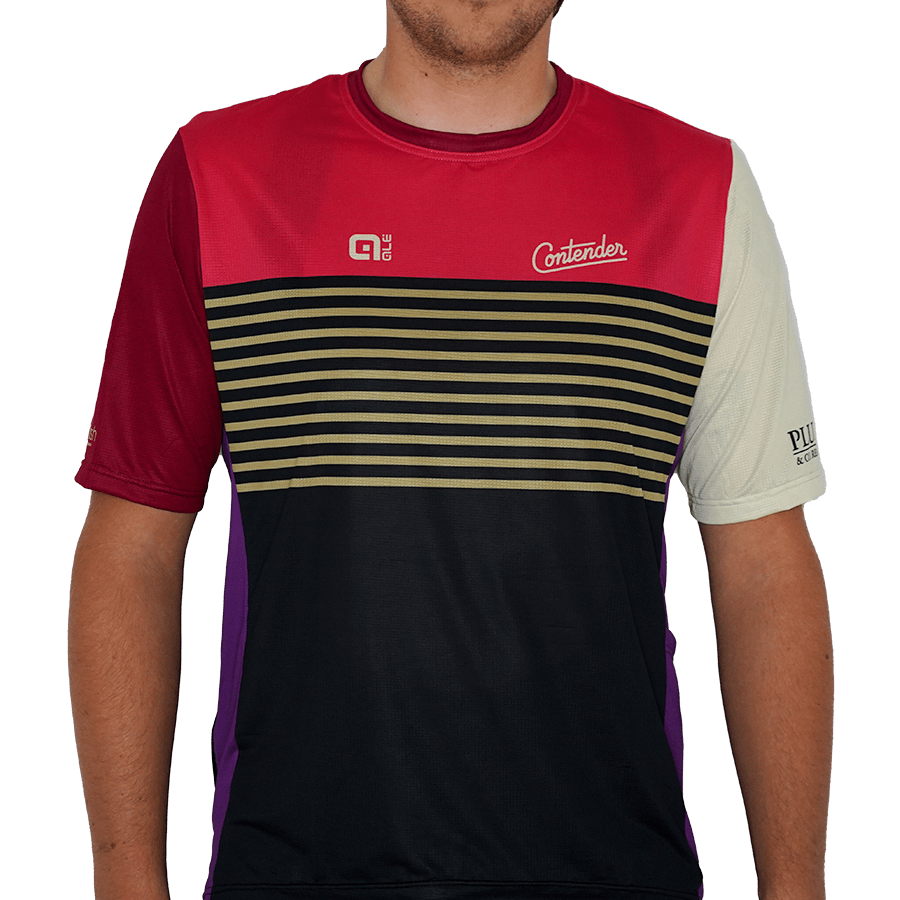 Contender Ale Warm Stripe Gravel T-Shirt | Contender Bicycles