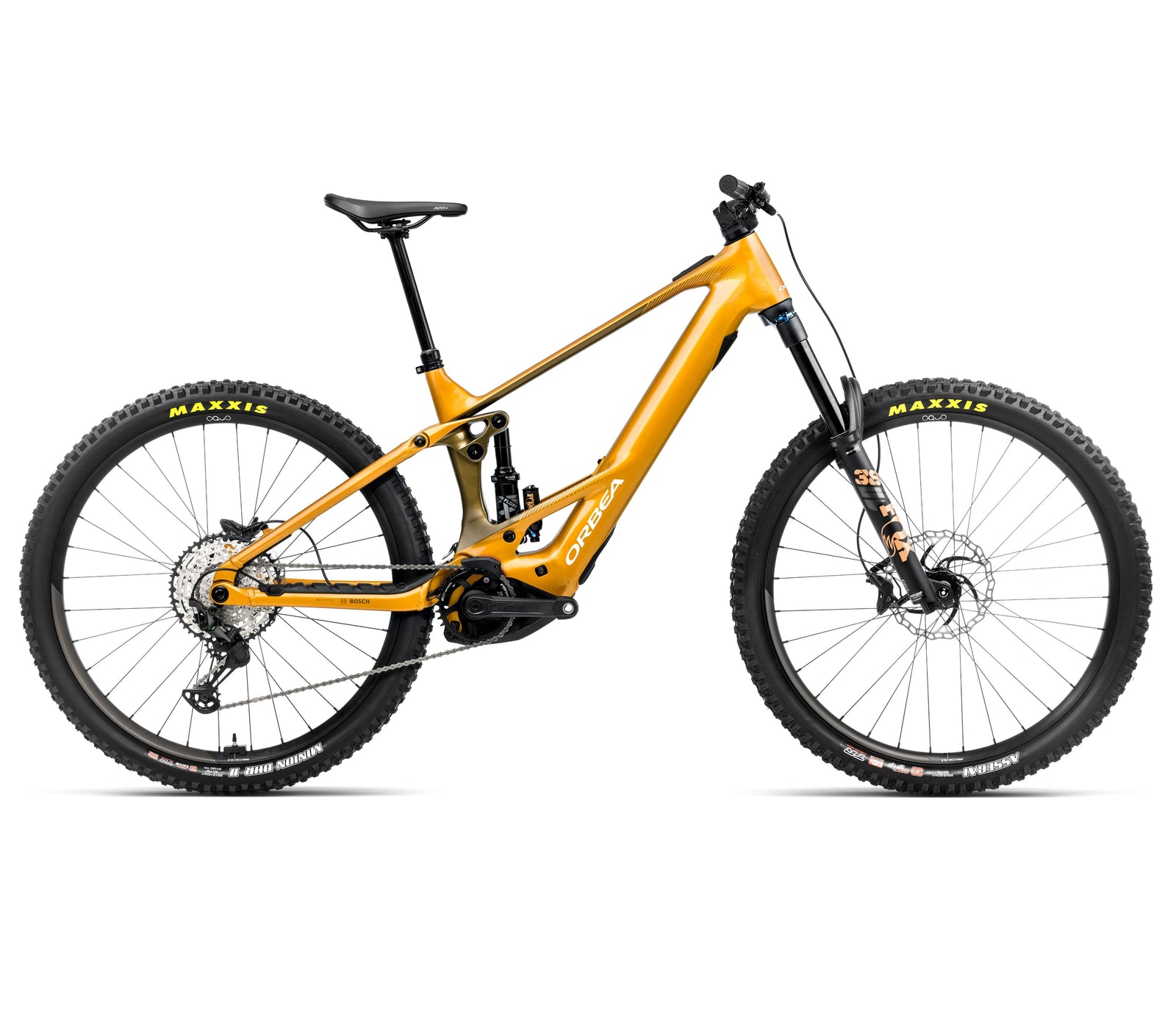 Orbea Wild H10 20MPH Bikes Orbea Bikes Bumblebee Yellow-Metallic Olive Green (Gloss) S 