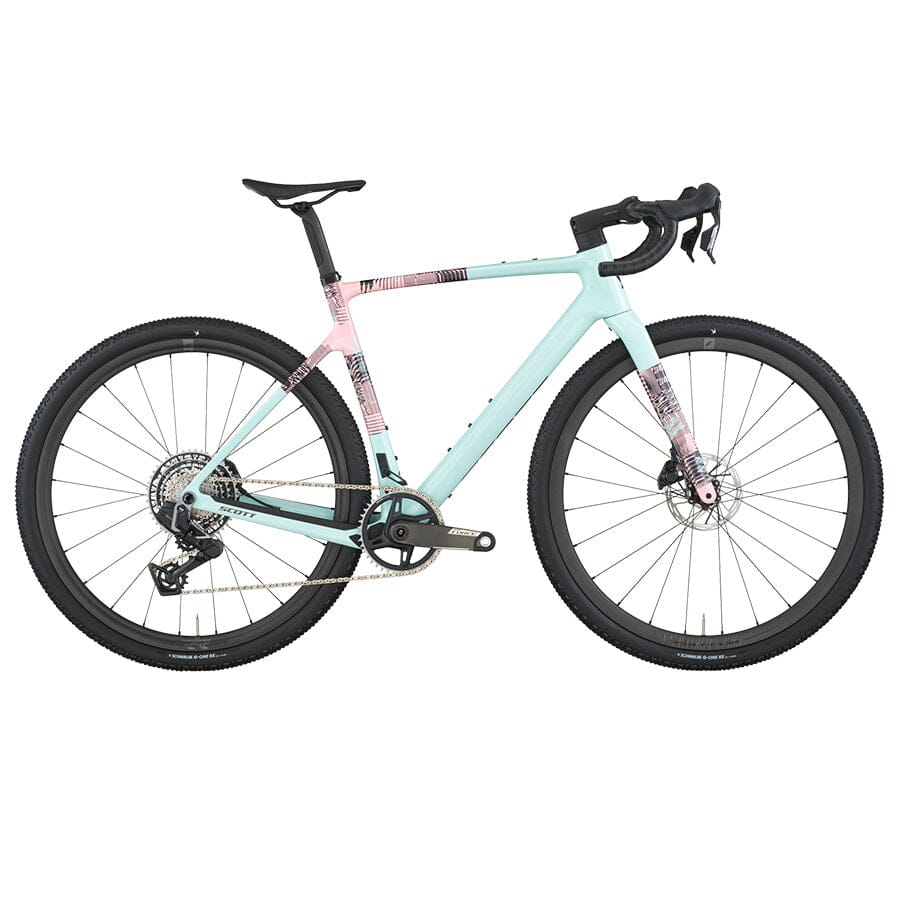 SCOTT Addict Gravel 10 BIKES SCOTT Bikes Gelato Blue/ Gelato Pink XS 