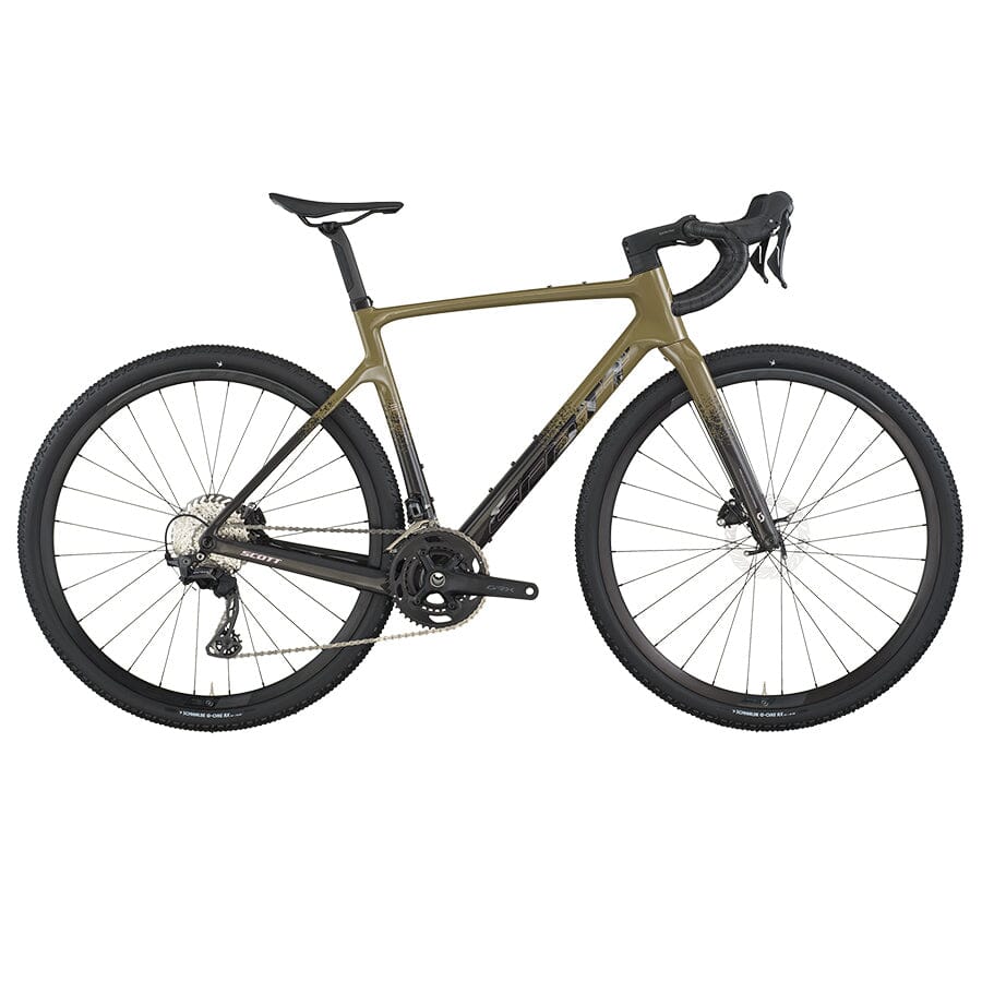 SCOTT Addict Gravel 40 BIKES SCOTT Bikes Khaki Green / Carbon Black XS 