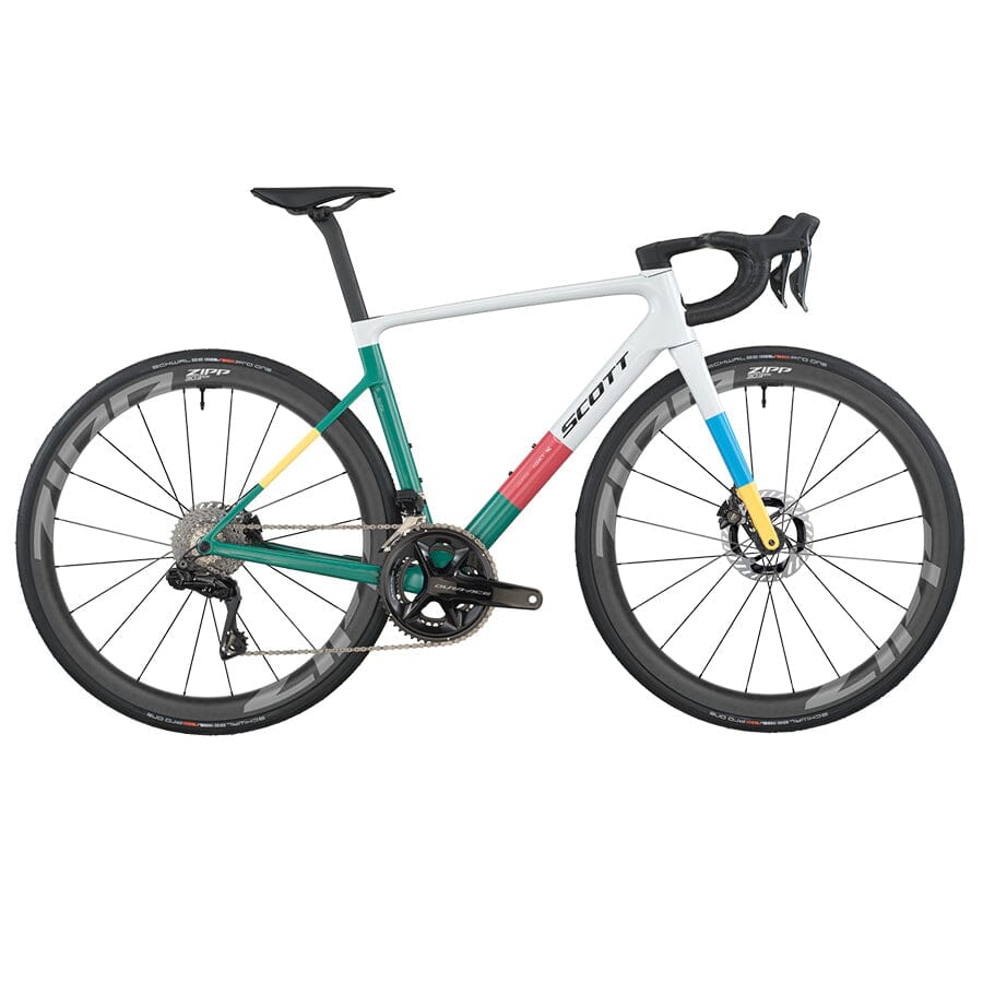 SCOTT Addict RC Pro Bikes SCOTT Bikes Beluga Grey/Seashore Green XXS 