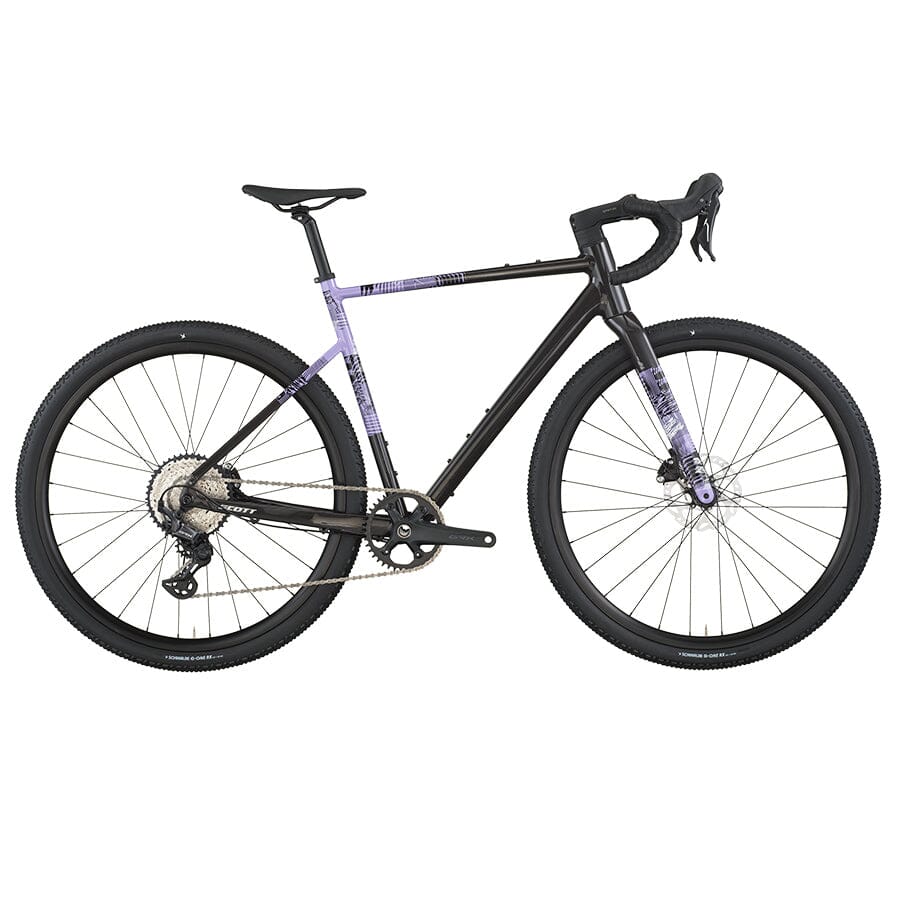 SCOTT Speedster Gravel 10 BIKES SCOTT Bikes Carbon Black / Tulip Purple XXS 