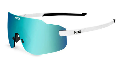 Koo Supernova Sunglasses Apparel KOO Gloss White Turquoise Mirror 