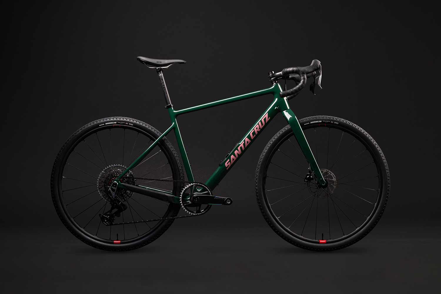 Green and pink Santa Cruz Stigmata against grey background.