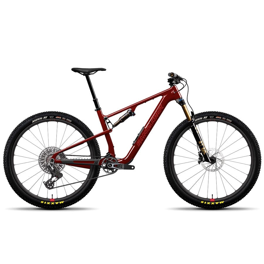 Santa Cruz Blur 5 CC X0 AXS RSV BIKES Santa Cruz Bikes Gloss Tart Cherry S 