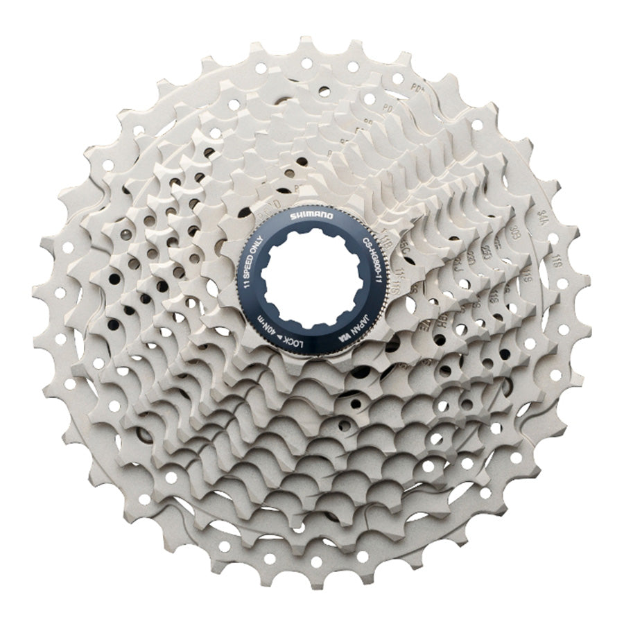 Shimano HG-800 11-speed cassette front view at Contender Bicycles