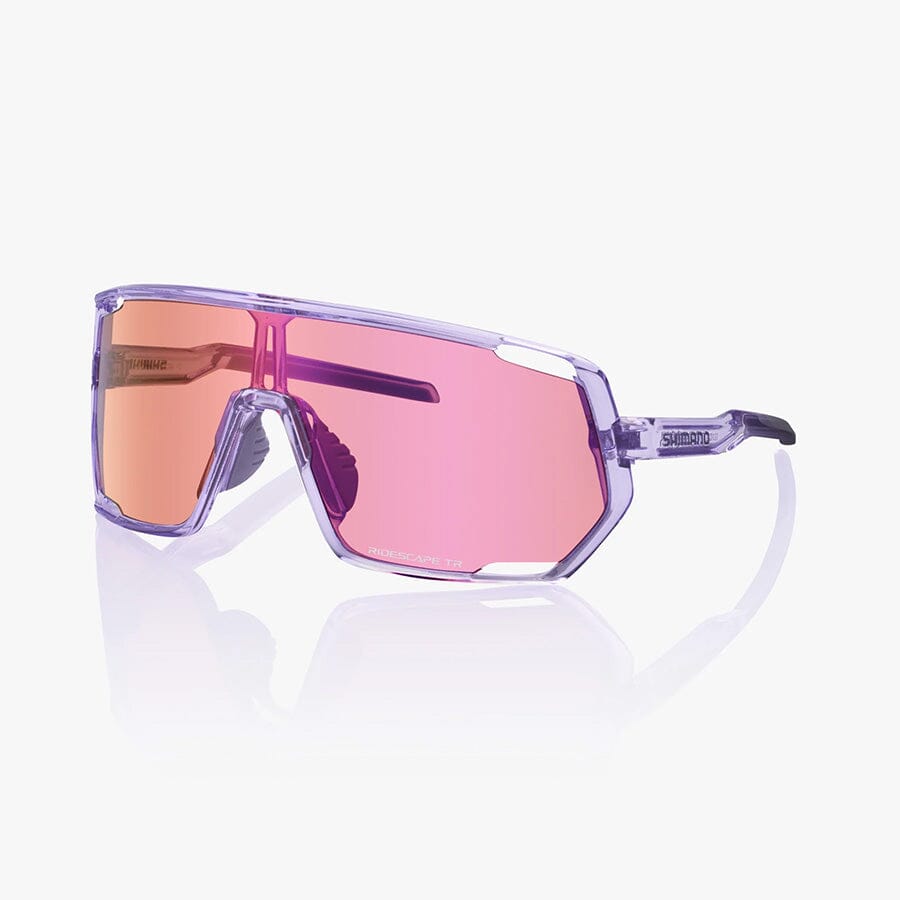 Shimano Technium 2 Sunglasses APPAREL Shimano Transparent Lilac With Ridescape TR Lens 