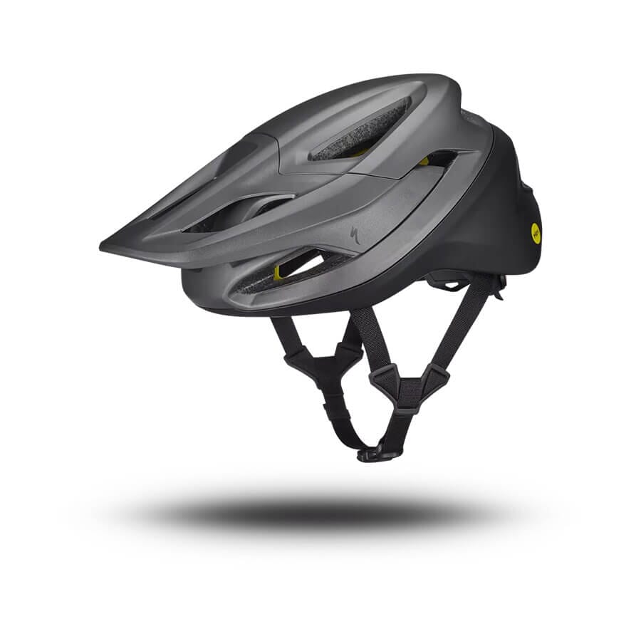 The Specialized Camber helmet in Smoke black