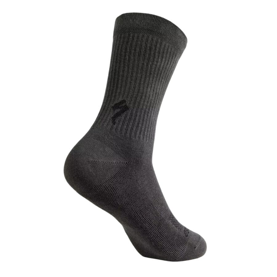 Specialized Cotton Tall Socks APPAREL Specialized Bikes Charcoal S 