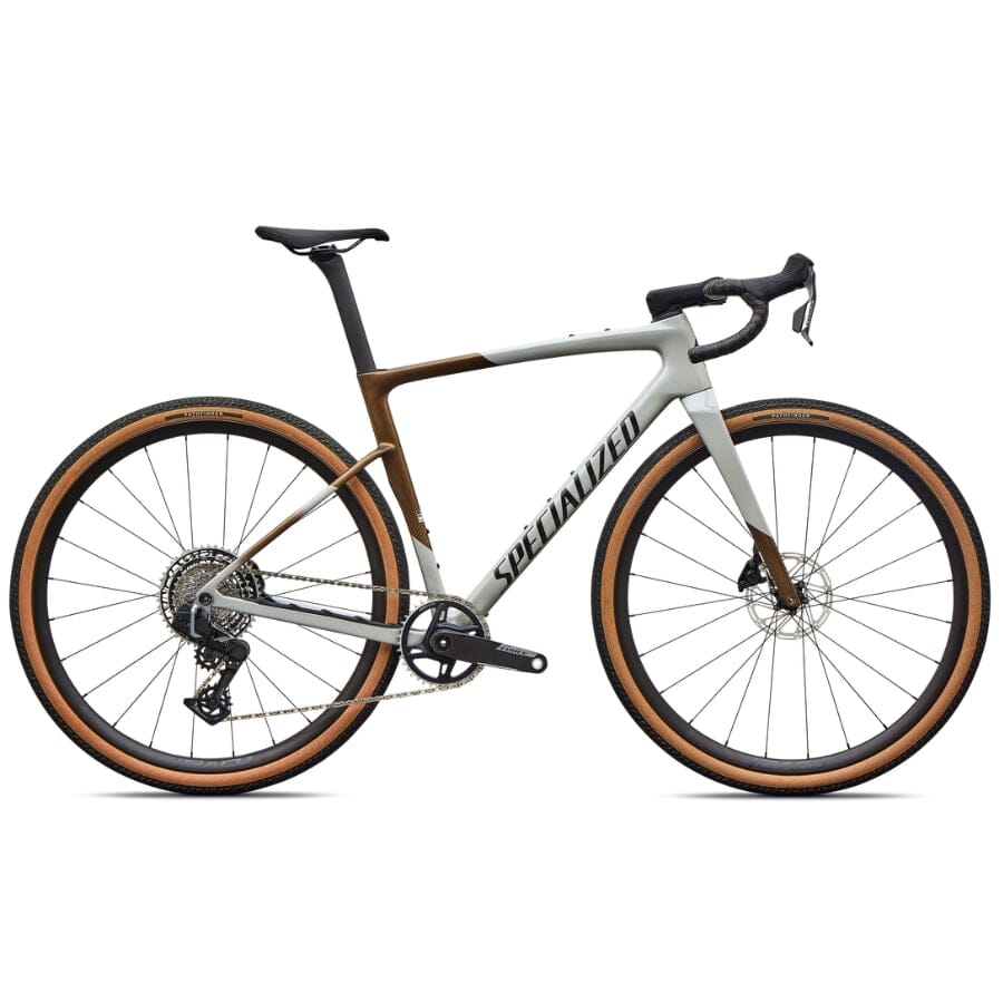 Specialized Crux Expert Axs BIKES Specialized Bikes Burnt Gold/Dolomite Metallic/Obsidian Metallic 49 
