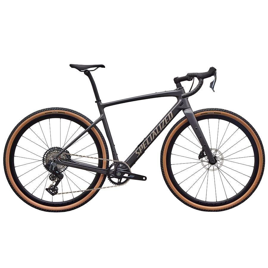 Specialized Diverge 4 Expert SRAM Rival XPLR BIKES Specialized Bikes Smoke / Sandstone Metallic 56 