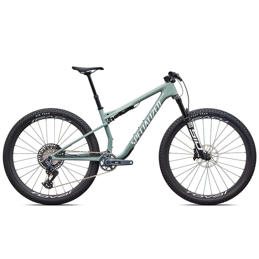 Epic 9 Expert Gloss Agave Grey / Metallic White Silver / M