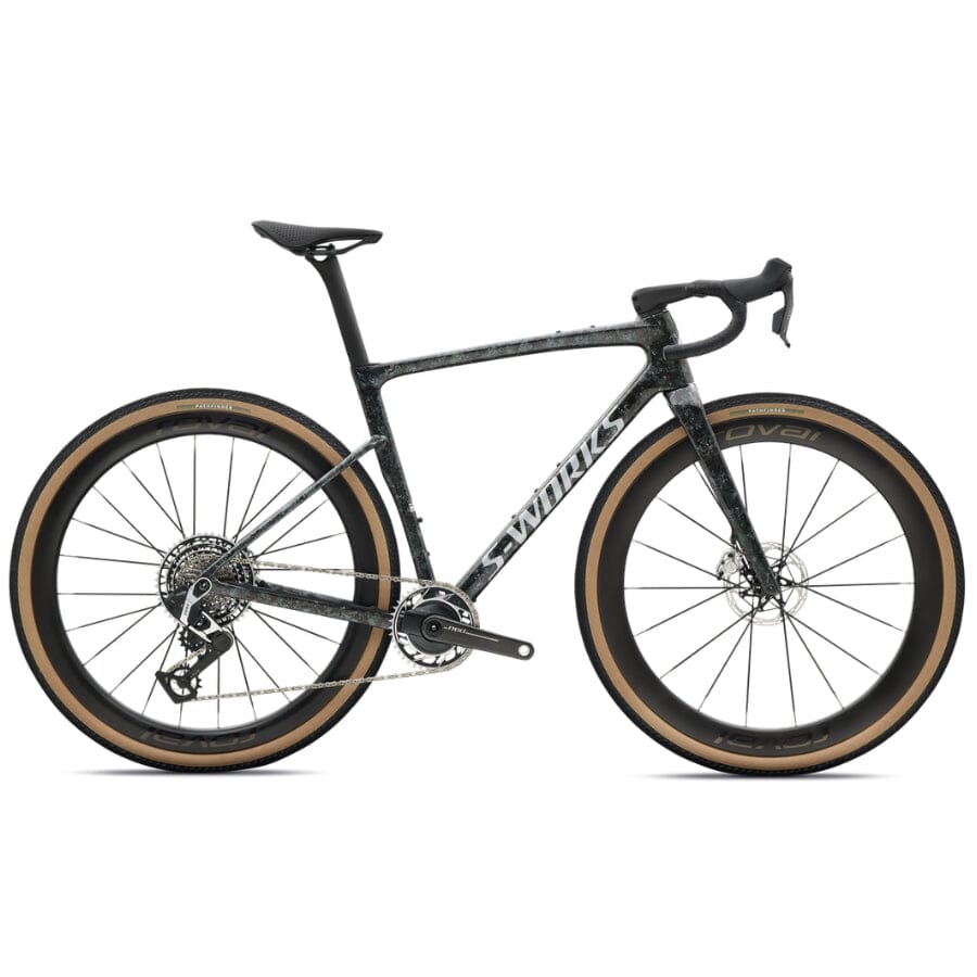 Specialized S-Works Crux AXS BIKES Specialized Bikes Fjord Gold Sandstone Blurred Impasto/Gloss Flake Silver 49 