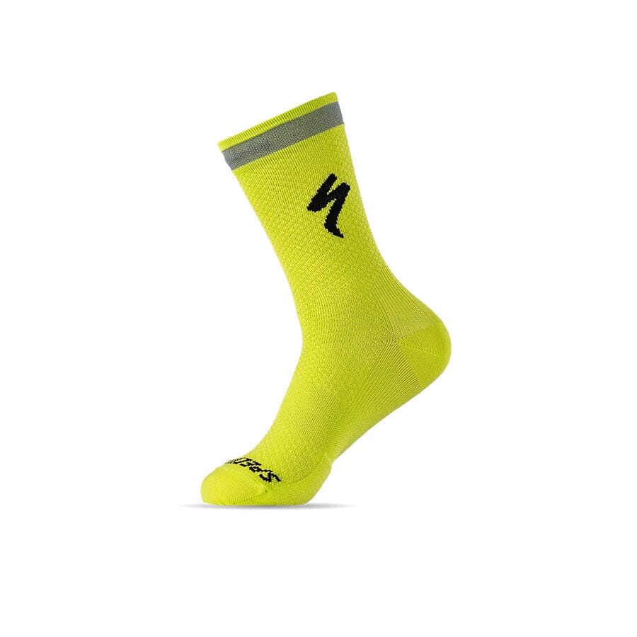 Specialized Soft Air Reflective Tall Socks Apparel Specialized Bikes Hyper Green XL 