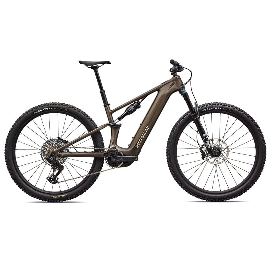 Turbo Levo R Comp Gloss Gunmetal / White Mountains / S2