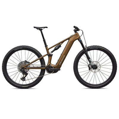 Specialized Turbo Levo R Comp BIKES Specialized Bikes Satin Burnt Gold Metallic / Sandstone Metallic S2 