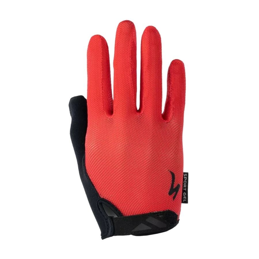 Specialized Women's Body Geometry Sport Gel Long Gloves APPAREL Specialized Bikes Red L 