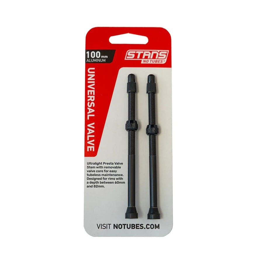 Stan's NoTubes Alloy Valve Stems COMPONENTS Stan's NoTubes Black 100mm 