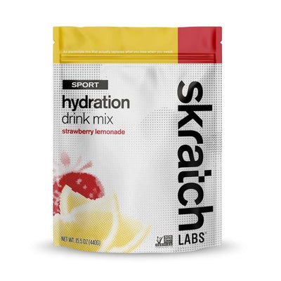 Skratch Labs Sport Hydration Mix Accessories Skratch Labs Strawberry Lemonade 20 Serving Resealable Pouch 