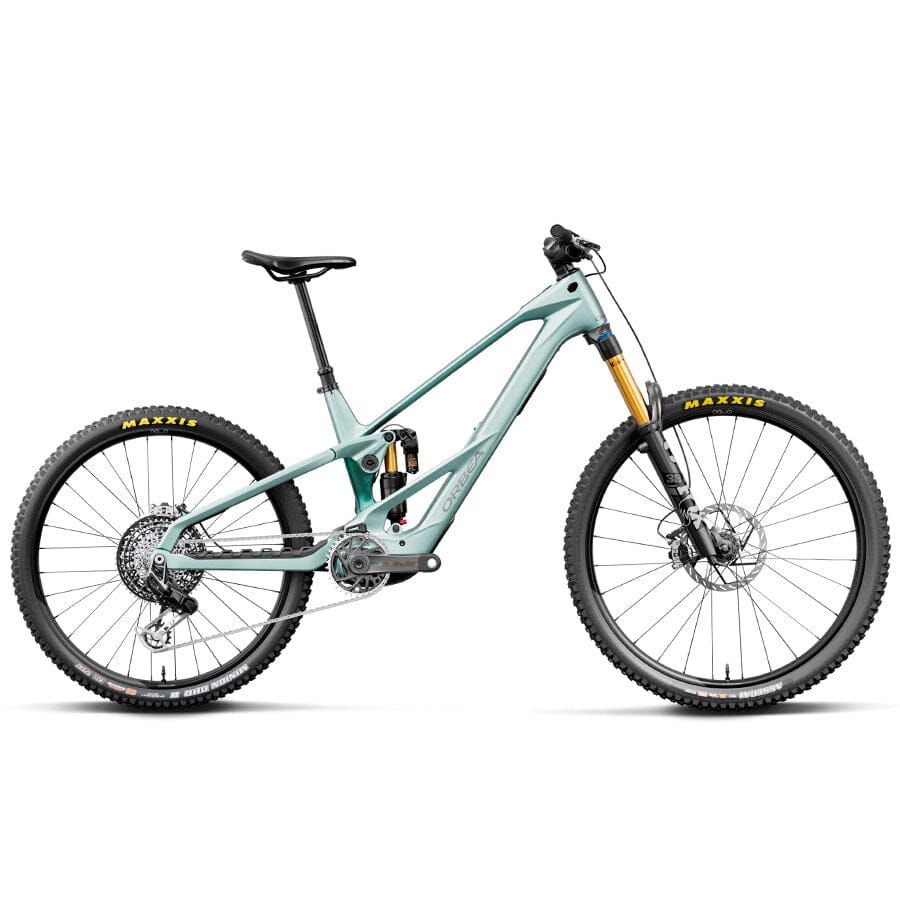 Orbea Wild LT M-LTD RS Mullet 20mph BIKES Orbea Bikes Smooth Silver (Matt) - Escape Green C. View (Gloss) L 
