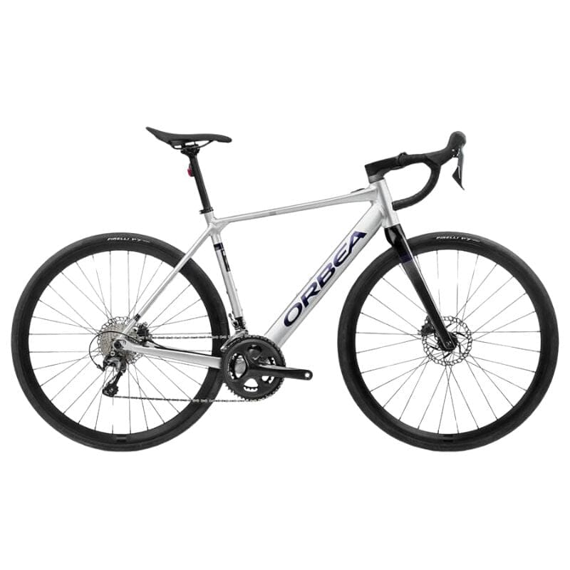 Orbea Gain D40 20MPH Bikes Orbea Metallic Silver (Matt) - Black (Gloss) XS 