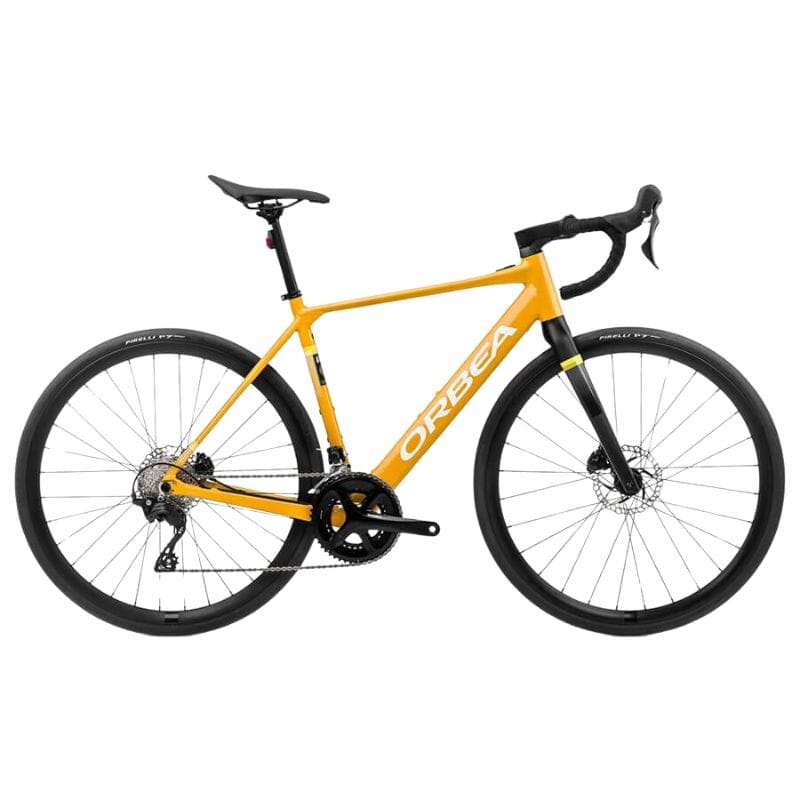 Orbea Gain D30 20MPH Bikes Orbea Mango (Gloss) - Black (Matt) XS 
