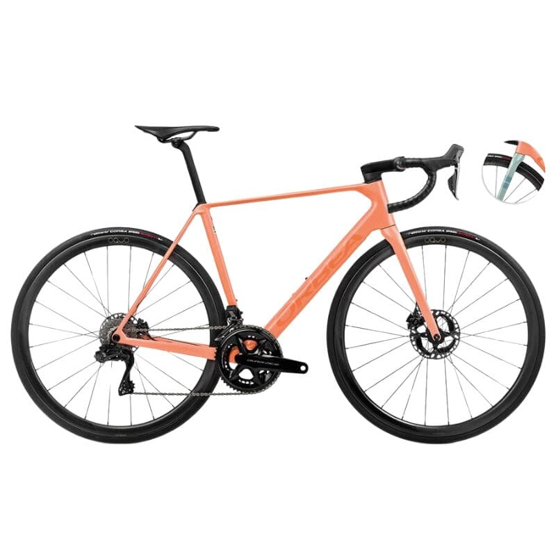 Orbea ロードバイク ホワイト/オレンジ Orbea Orca M10ILTD PWR 2024 | Contender Bicycles