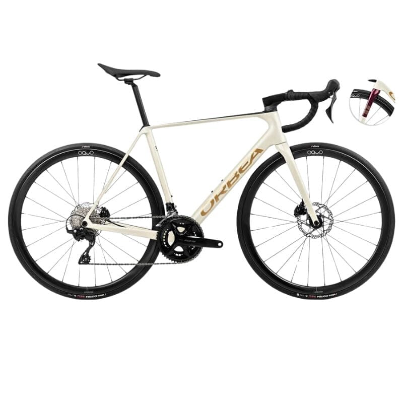 Orbea Orca M35 Bikes Orbea Ivory White-Burgundy (Gloss)-Vulcano (Matt) 47 