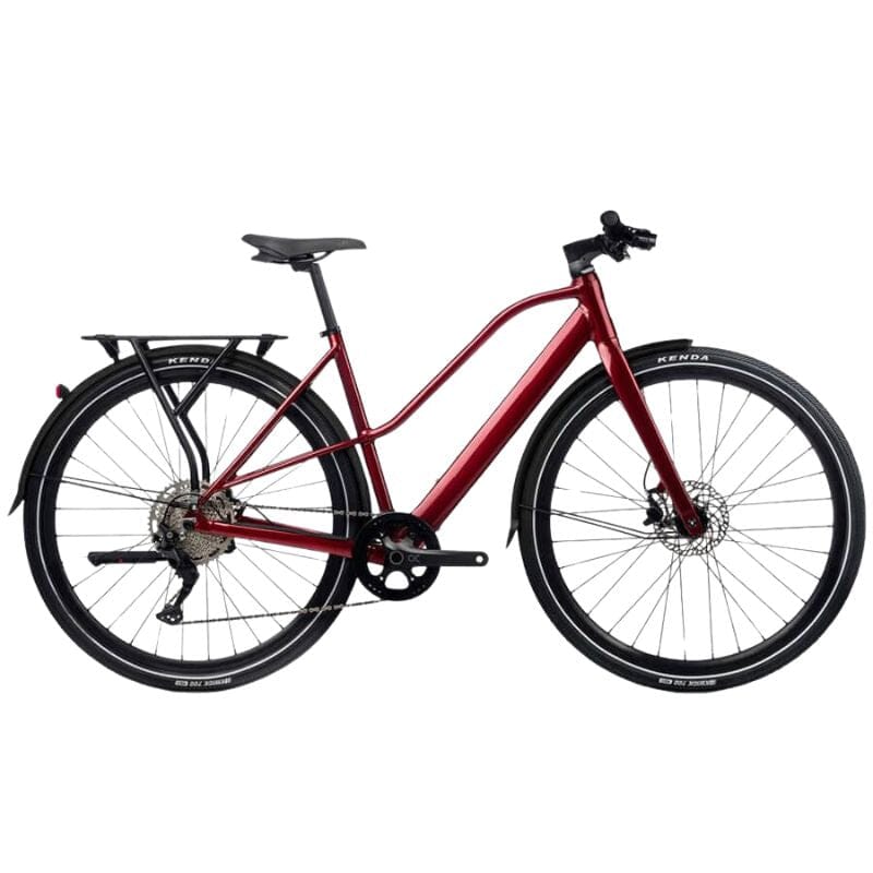 2023 Orbea Vibe MID H30 EQ 20mph Bikes Orbea Metallic Dark Red (Gloss) S 