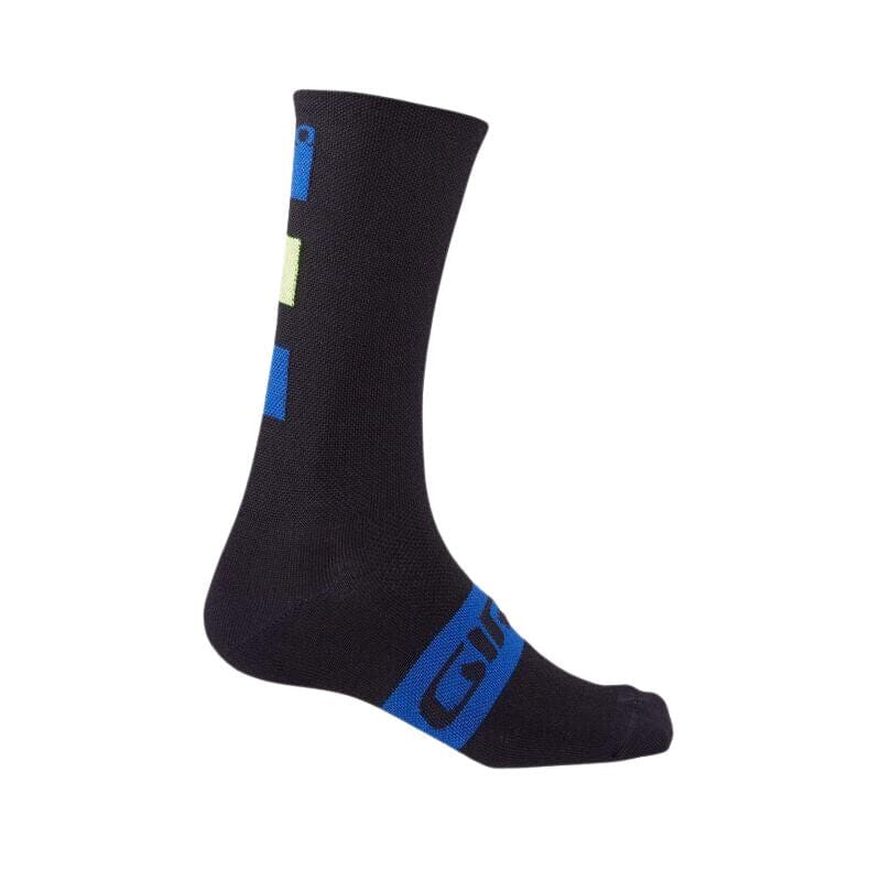 Giro Seasonal Merino Wool Socks Apparel Giro Blue / Black / Lime S 