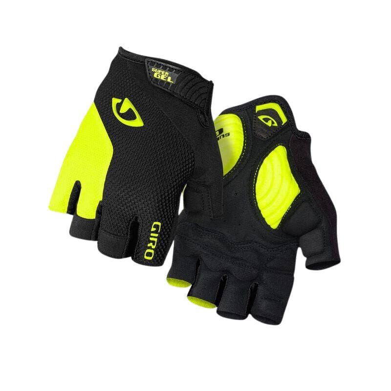 Giro Strade Dure Supergel Gloves Apparel Giro Black/Highlight Yellow L 