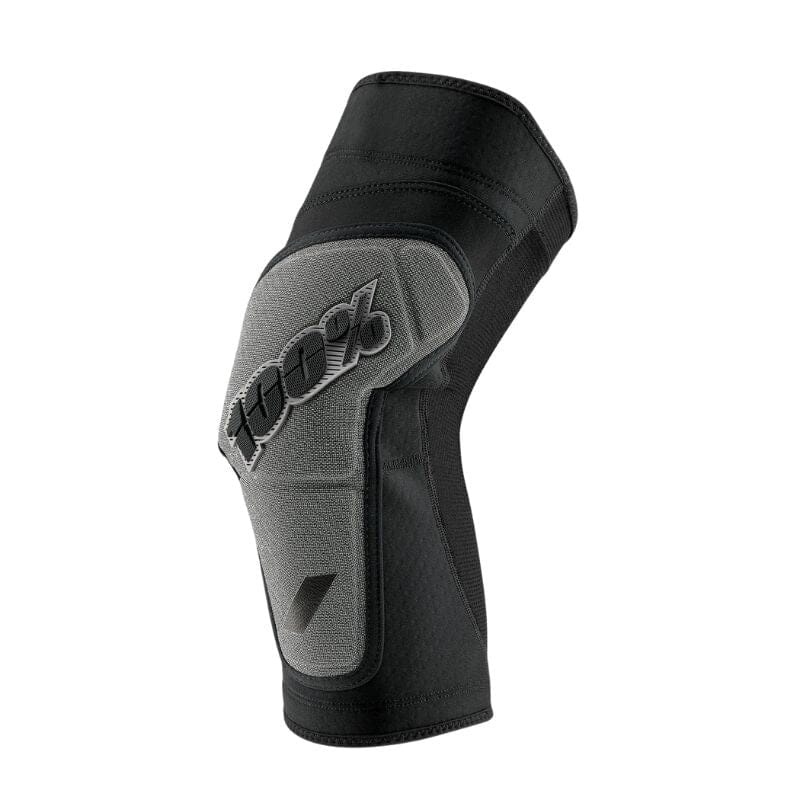 100% RIDECAMP Knee Guard Apparel 100 Percent Black/ Grey XL 