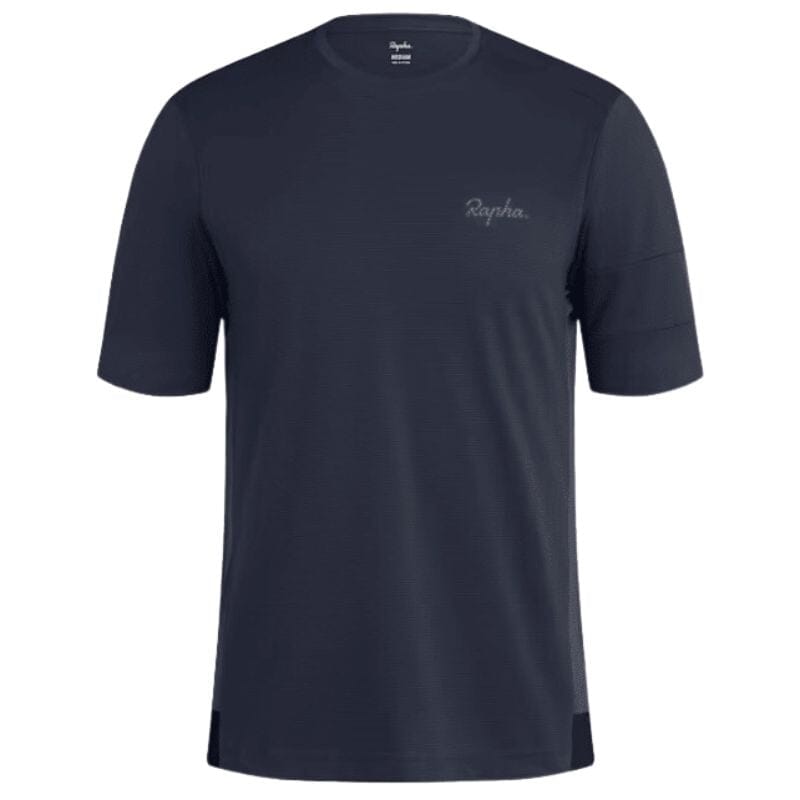 Rapha Explore Technical T-Shirt Apparel Rapha Dark Grey/ Dark Navy M 