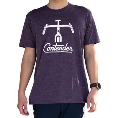 Contender Handlebar T-Shirt Apparel Contender Bicycles Vintage Purple XS 