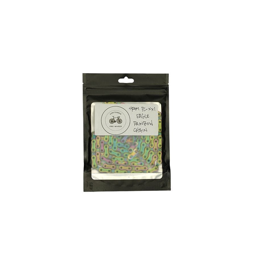 Contender Pre-Waxed Chains Components Contender Bicycles SRAM PC-XX1 Eagle Chain Rainbow