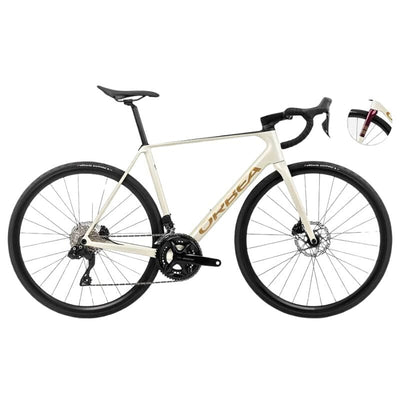 Orbea Orca M30i Bikes Orbea Ivory White-Burgundy (Gloss)-Vulcano (Matt) 47 