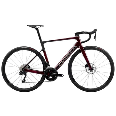 2023 Orbea Orca M30iLTD PWR Bikes Orbea Red Wine (Gloss) - Carbon Raw (Matte) 47 