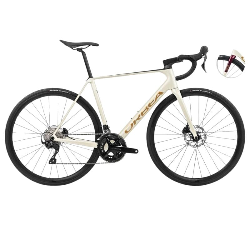 Orbea Orca M30 Bikes Orbea Ivory White-Burgundy (Gloss)-Vulcano (Matt) 47 
