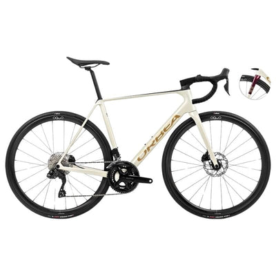 Orbea Orca M35i Bikes Orbea Ivory White-Burgundy (Gloss)-Vulcano (Matt) 49 