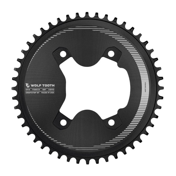 Wolf Tooth Aero 110 BCD 4-Bolt Chainring for GRX 800 | Contender