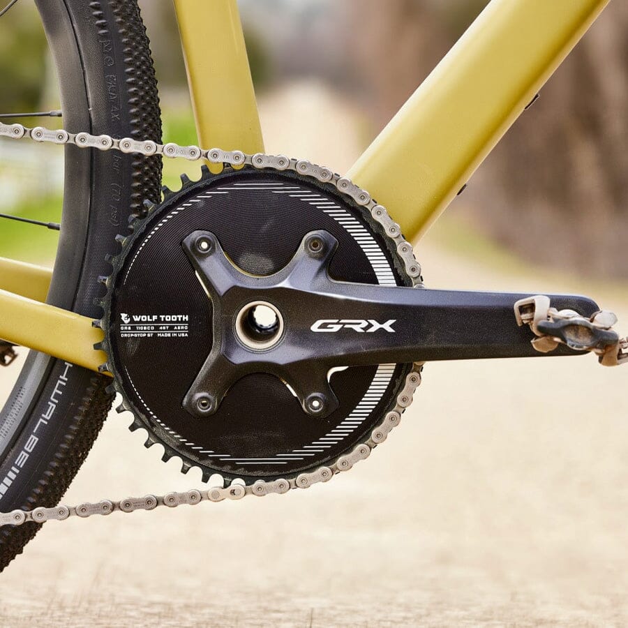 Wolf Tooth Aero Oval 110 BCD 4-Bolt Chainring for GRX 800 COMPONENTS Wolf Tooth Components 