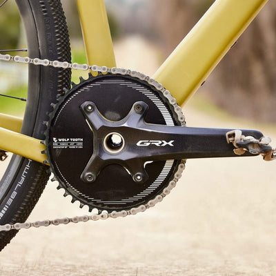 Wolf Tooth Aero Oval 110 BCD 4-Bolt Chainring for GRX 800 COMPONENTS Wolf Tooth Components 