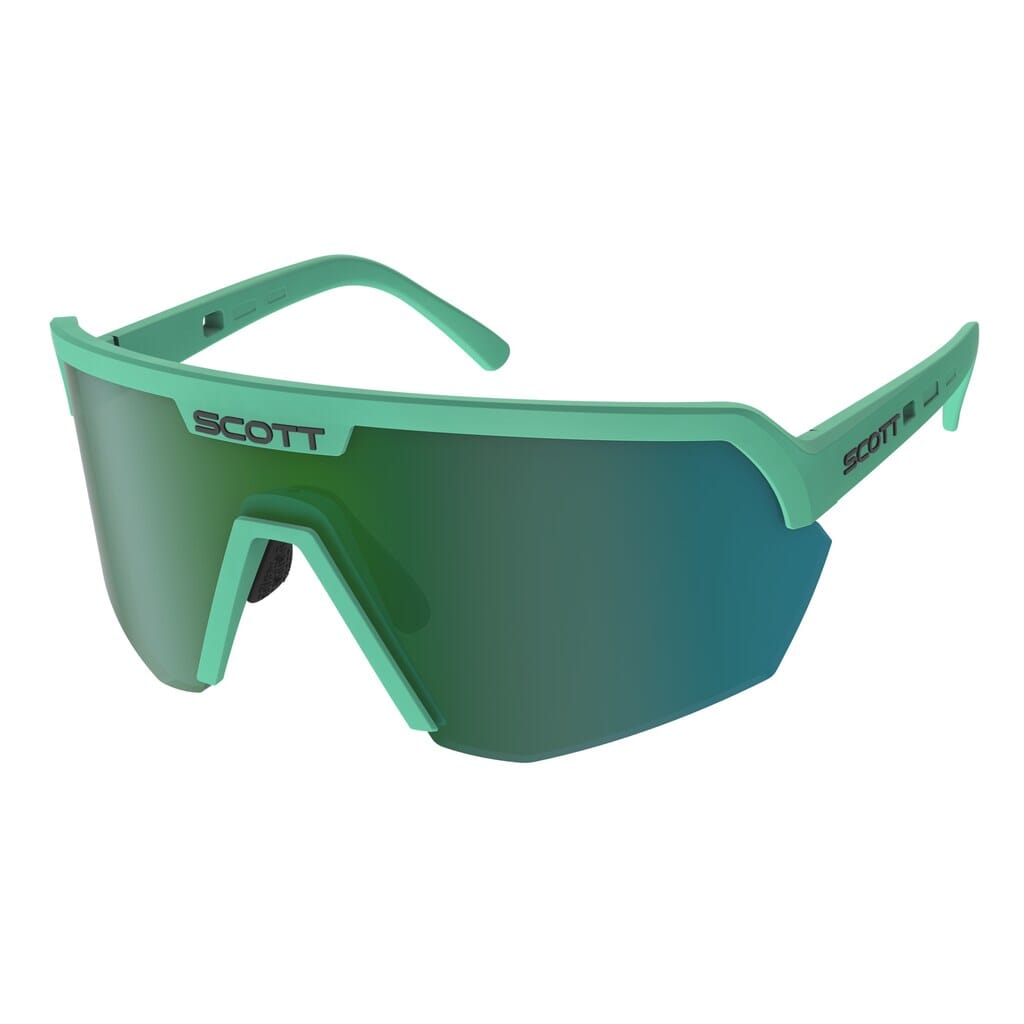 Scott Sunglasses Sport Shield APPAREL - EYEWEAR - SCOTT SCOTT Bikes Soft Teal / Green Chrome 