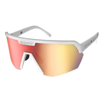 Scott Sunglasses Sport Shield APPAREL - EYEWEAR - SCOTT SCOTT Bikes White Matte / Red Chrome 