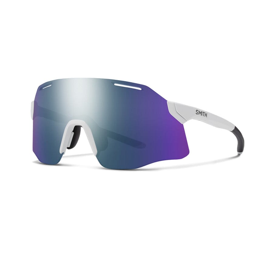 Smith Vert PivLock Sunglasses Apparel Smith White + ChromaPop Violet Mirror Lens 