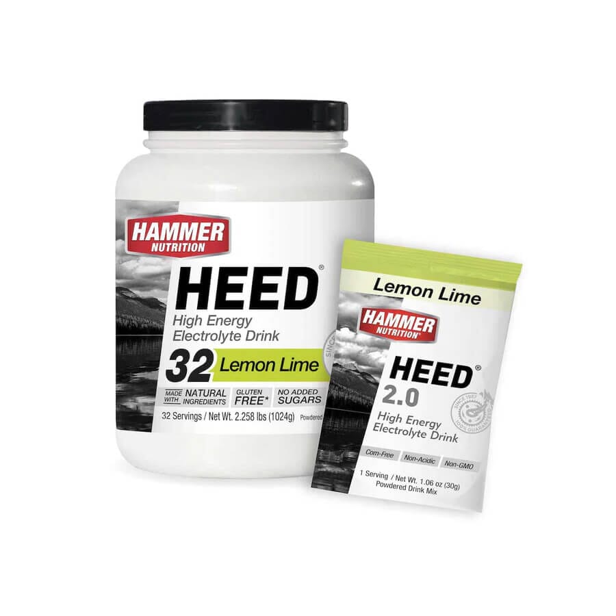 Hammer Nutrition Heed 2.0 High Energy Electrolyte Drink Accessories Hammer Nutrition Lemon Lime 32 Servings 